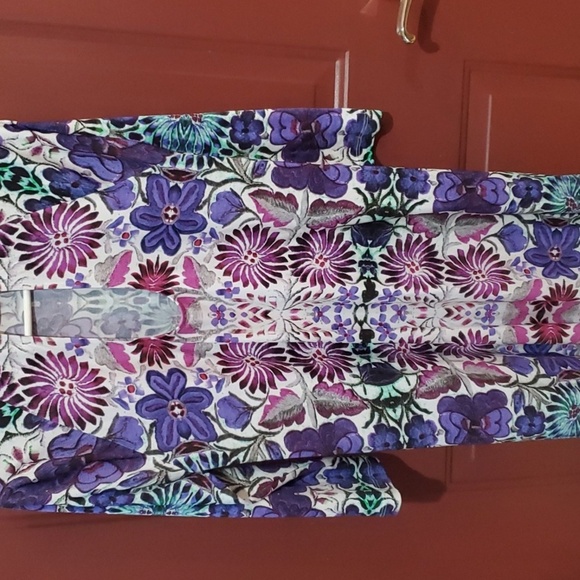 Free People Purple Floral Dress Small - Picture 7 of 10